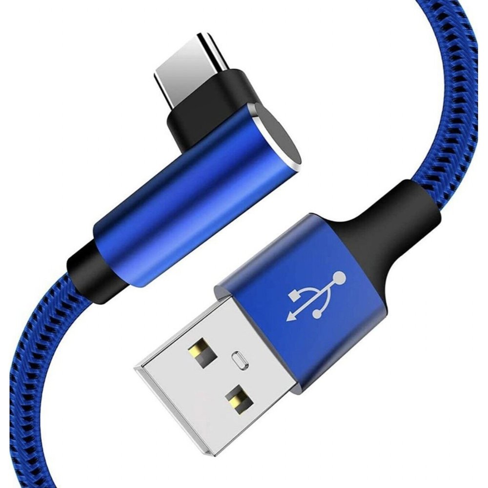 10 FT Long Right Angle USB Type C Charging Cable